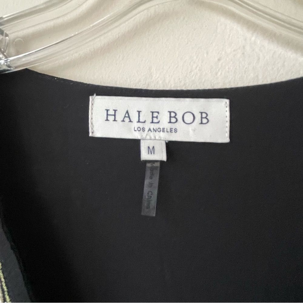 Hale Bob Los Angeles Embroidered Tiered Mini Dress - Black - Size M - Picture 5 of 12